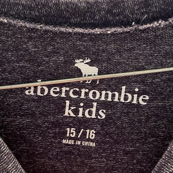 Abercrombie Kids Gray Long Sleeve Shirt Size 15/16 Girls - Picture 4 of 7